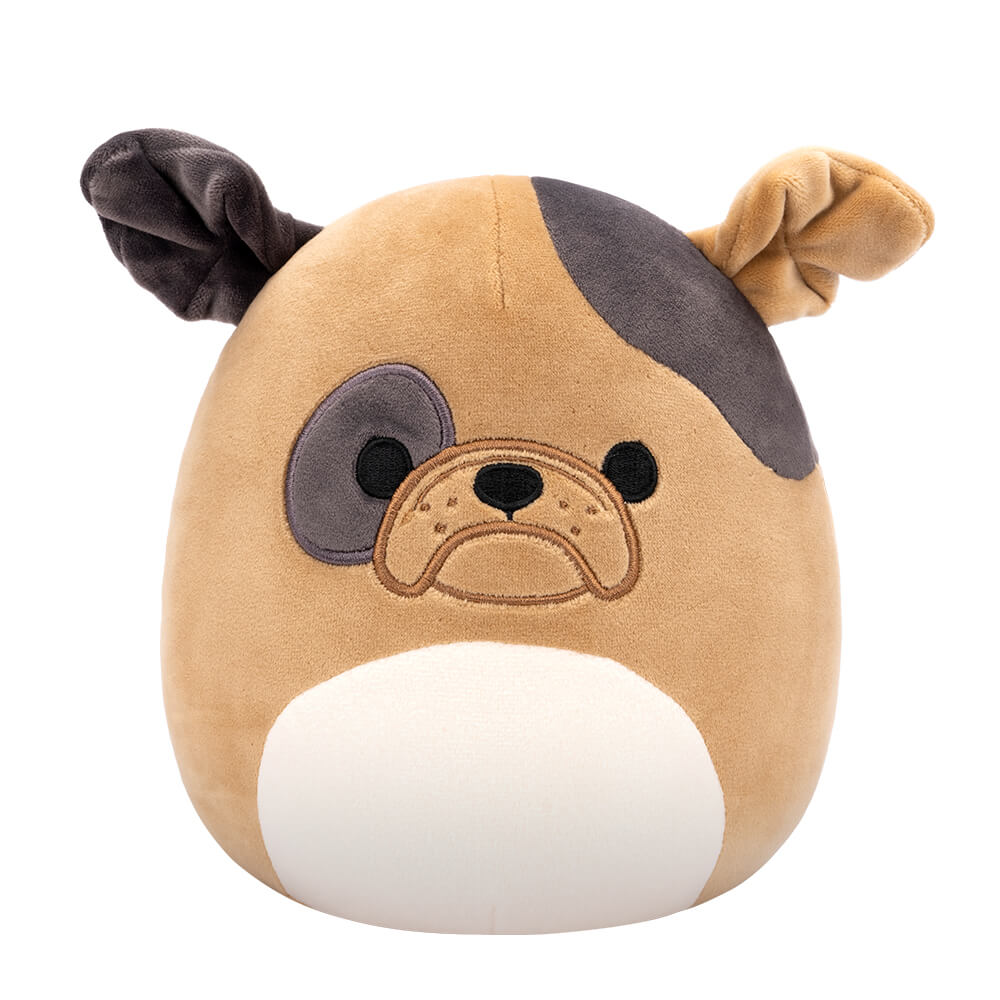 Jazwares Squishmallows - Core: Buddy Squad - Light Brown Bulldog  - Loafer (7.5 Inch)